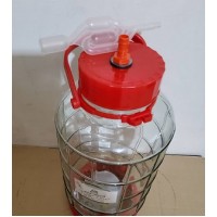 قرابه شیشه ای۸لیتر4تایی باقفل هوا